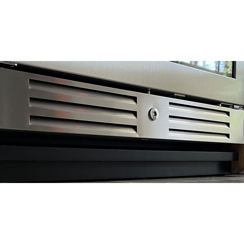 XO 24 in. Wine Cooler with Metal Racks, Dual Temperature Zones & 119 Bottle Capacity - Stainless Steel, , hires