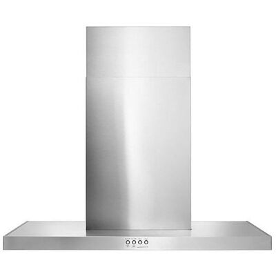 Whirlpool 30 in. Chimney Style Range Hood with 3 Speed Settings, Convertible Venting & 2 LED Lights - Stainless Steel | WVW57UC0FS