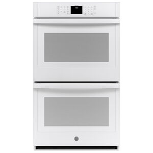 GE 30 in. 10 cu. ft. Electric Smart Double Wall Oven With Self Clean - White, White, hires
