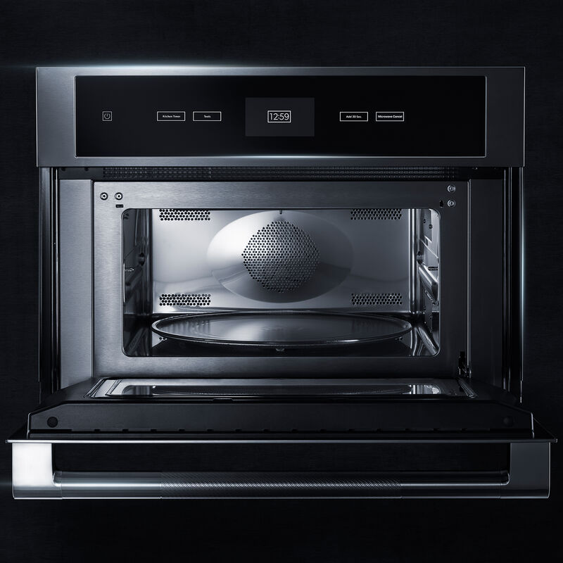 JennAir Rise 27 in. 1.4 cu. ft. 900W Built-In Microwave with Convection & Sensor Cooking - Stainless Steel, , hires