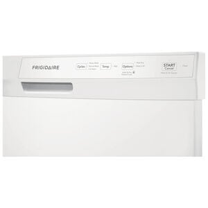 Frigidaire 24 in. Front Control Dishwasher with 55 dBa Sound Level & Pocket - White, White, hires