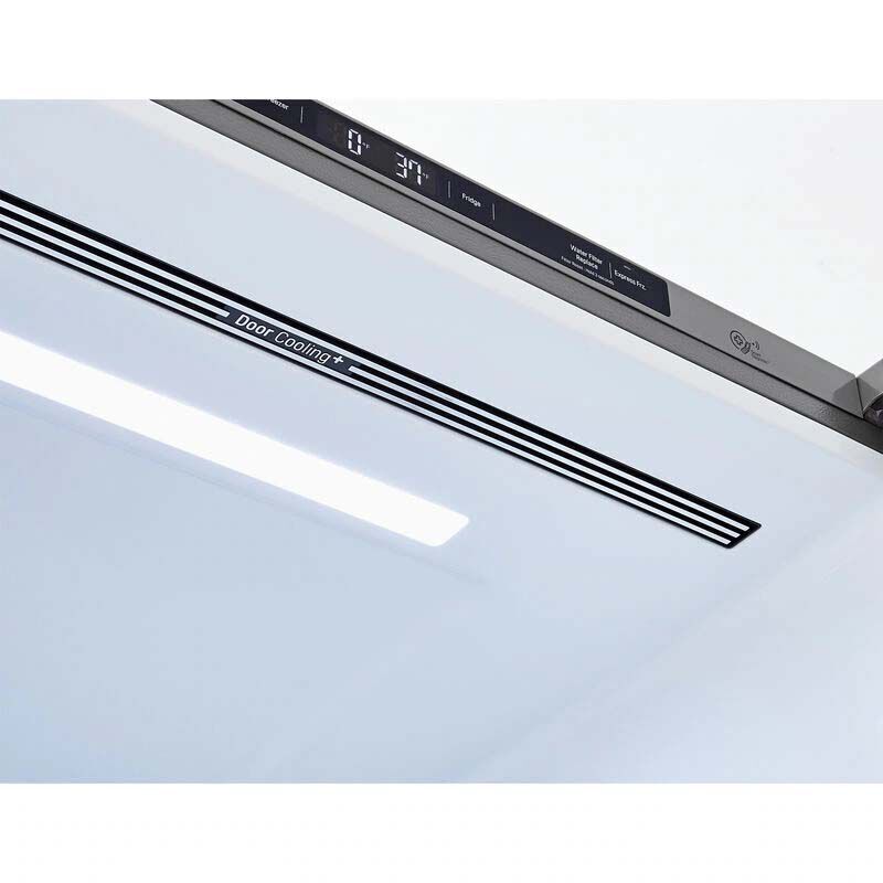 LG 33 in. 25.5 cu. ft. Bottom Freezer Refrigerator with Ice Maker - PrintProof Stainless Steel, PrintProof Stainless Steel, hires