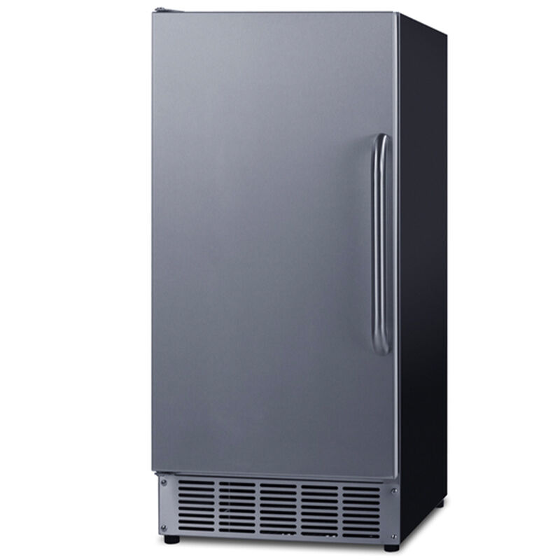 Summit 15 in. Built-In Undercounter Commercial-Use Ice Maker with 25 lb. Ice Storage, Auto-Defrost & Digital Control - Stainless Steel, , hires