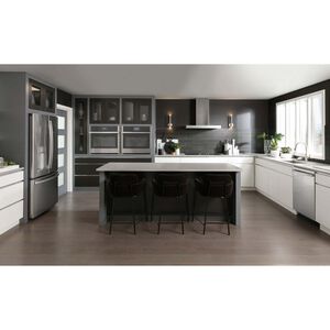 GE 36 in. Smart Convertible Chimney Style Range Hood with 610 CFM, 4 Fan Speeds & 3 LED Lights - Stainless Steel, , hires