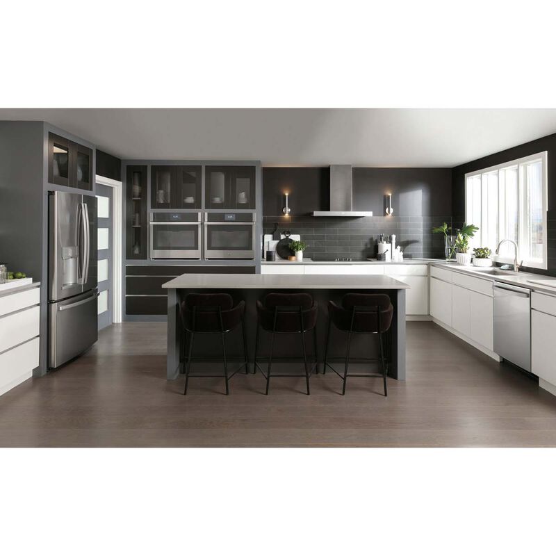 GE 36 in. Smart Convertible Chimney Style Range Hood with 610 CFM, 4 Fan Speeds & 3 LED Lights - Stainless Steel, , hires