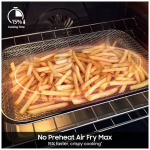 Samsung Bespoke 30 in. 6.0 cu. ft. Smart Air-Fry True European Convection Slide-In Gas Range with 5 Sealed Burners & Griddle - Matte Black Steel, Matte Black Steel, hires