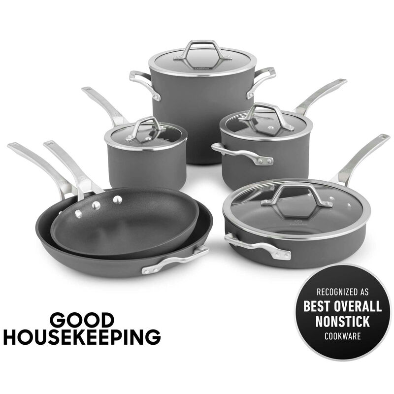 Calphalon Signature Hard Anodized Nonstick 10 Piece Cookware Set, , hires
