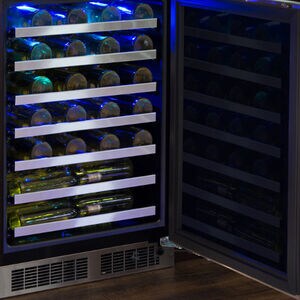 Marvel Professional Series 24 in. Undercounter Wine Cooler with Single Temperature Zone & 48 Bottle Capacity - Stainless Steel, , hires