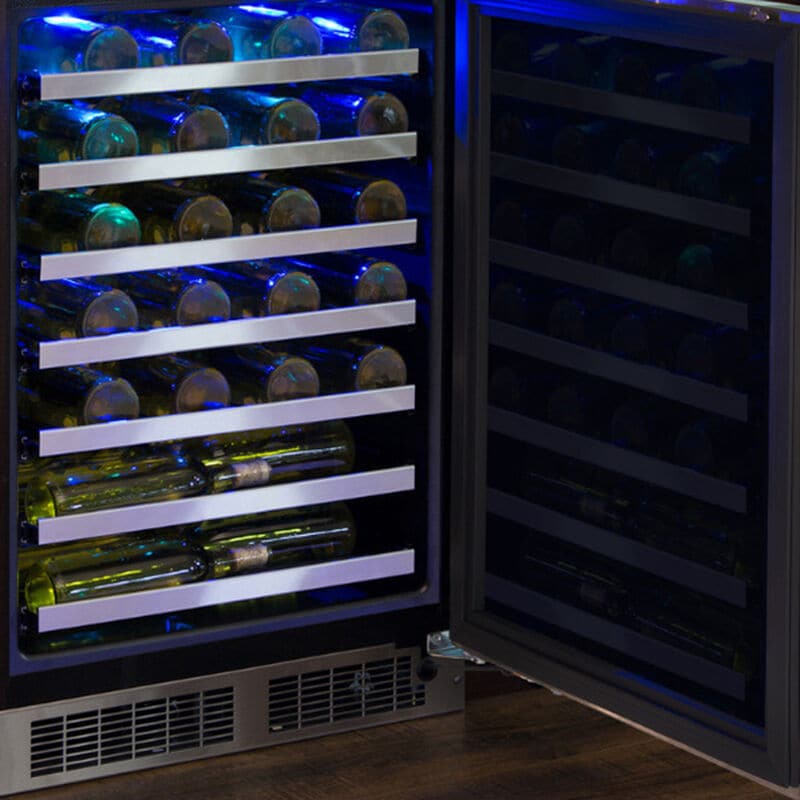 Marvel Professional Series 24 in. Undercounter Wine Cooler with Single Temperature Zone & 48 Bottle Capacity - Stainless Steel, , hires
