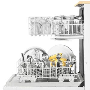 Whirlpool 24 in. Front Control Portable Dishwasher with 64 dBa Sound Level & Pocket - White, White, hires