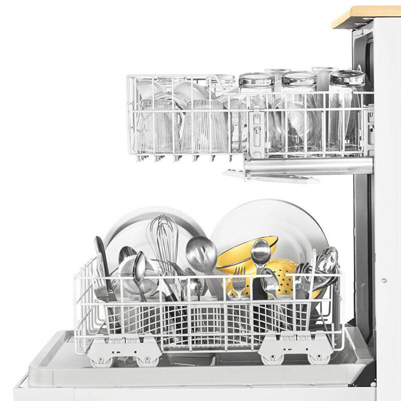 Whirlpool 24 in. Front Control Portable Dishwasher with 64 dBa Sound Level & Pocket - White, White, hires