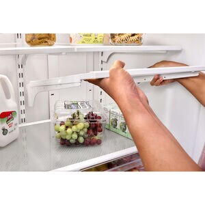 Whirlpool 36 in. 24.7 cu. ft. French Door Refrigerator with Ice & Water Dispenser - Fingerprint resistant Black Stainless, Fingerprint Resistant Black Stainless, hires