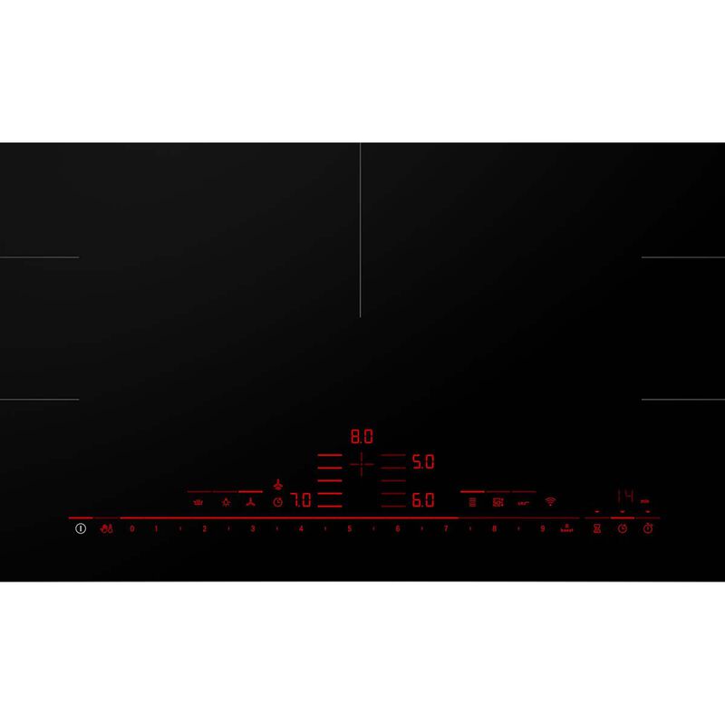 Bosch Benchmark 36 in. 5-Burner Smart Induction Cooktop with Power Burner - Black, , hires