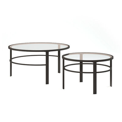 Hudson & Canal Gaia Nesting Table - Blackened Bronze | CT0051