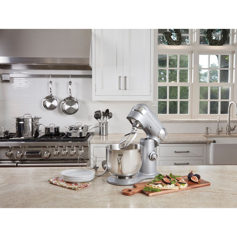 Cuisinart Precision Master 10-Speed 5.5-Quart Stand Mixer - Silver Lining, , hires