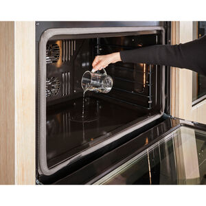 Monogram Statement Series 30 in. 5 cu. ft. Smart Electric Single Wall Oven with True European Convection - Stainless Steel, , hires