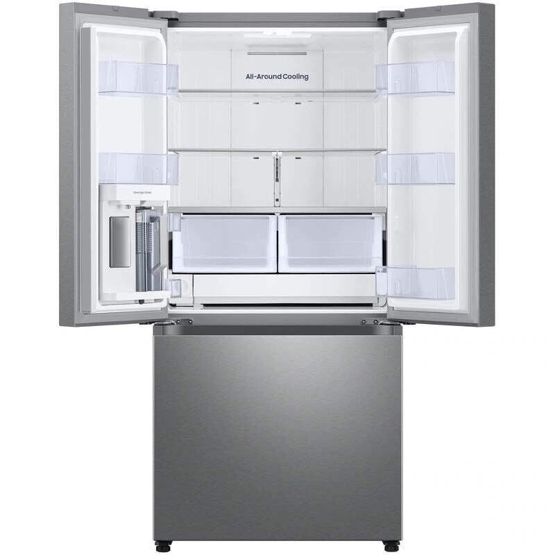 Samsung 33 in. 24.5 cu. ft. Smart French Door Refrigerator with Internal Water Dispenser - Fingerprint Resistant Stainless Steel, , hires