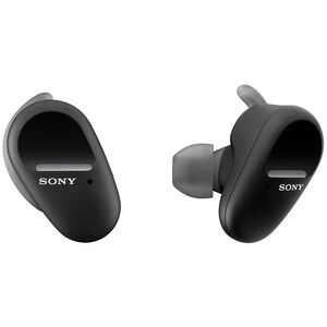 Sony - WF-SP800N/B True Wireless Noise-Cancelling In-Ear Headphones - Black, , hires