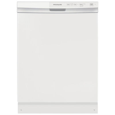 Frigidaire 24 in. Built-In Dishwasher with Front Control, 55 dBA Sound Level, 14 Place Settings & 3 Wash Cycles - White | FFCD2413UW