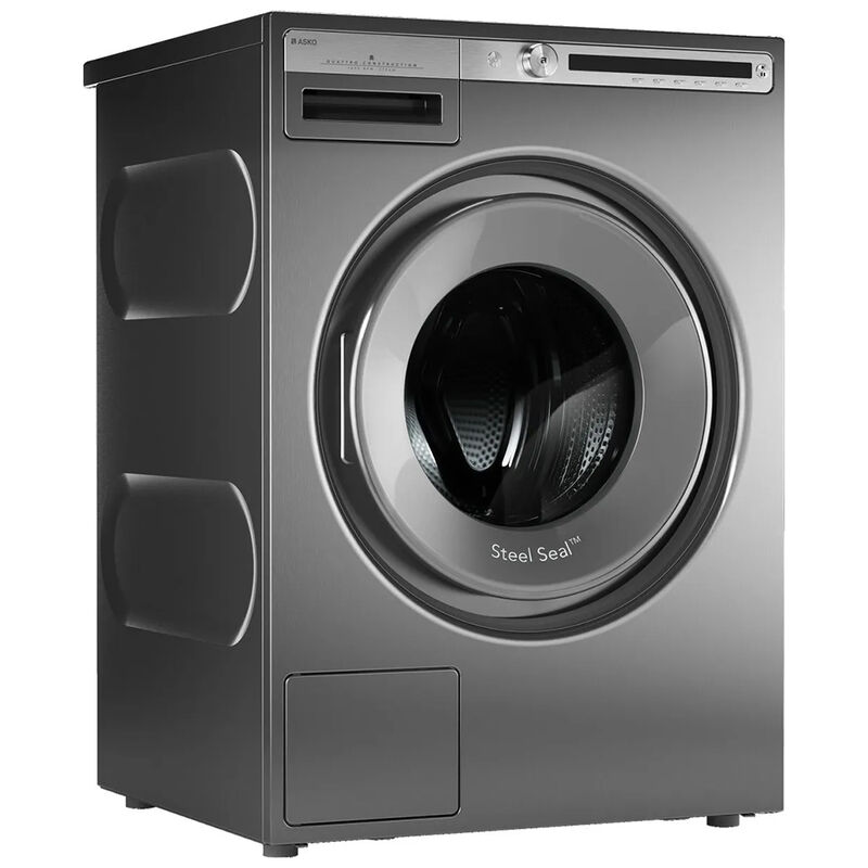 Asko Logic Series 23 in. 2.8 cu. ft. Stackable Front Load Washer with Sanitize & Steam Wash Cycle - Titanium, Titanium, hires