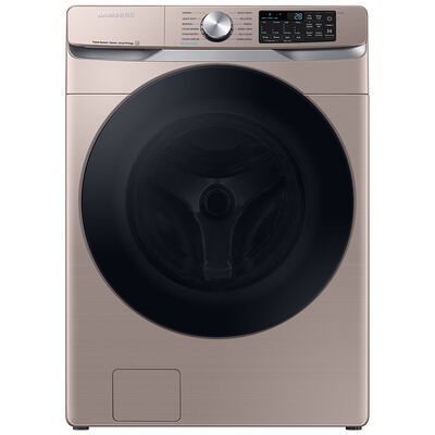Samsung 27 in. 4.5 cu. ft. Smart Stackable Front Load Washer with Super Speed Wash, Sanitize & Steam Wash Cycle - Champagne | WF45B6300AC