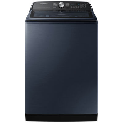 Samsung 27 in. 5.4 cu. ft. Smart Top Load Washer with Pet Care Solution & Super Speed Wash - Brushed Navy | WA54CG7150AD