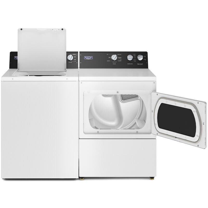 Maytag 27 in. 3.5 cu. ft. Top Load Washer with Dual-Action Agitator & Power Wash Cycle - White, , hires
