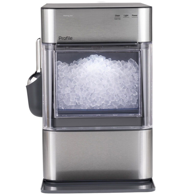 GE Profile 11 in. Smart Ice Maker with 3 lb. Ice Storage & Digital Control - Stainless Steel, , hires