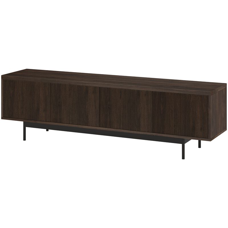 Preston & Cole Everett 70" Wide TV Stand for TVs up to 75" - Alder Brown, , hires