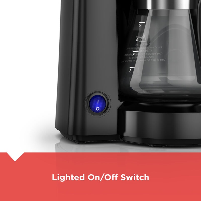 Black & Decker 5-Cup Coffee Maker - Black, , hires