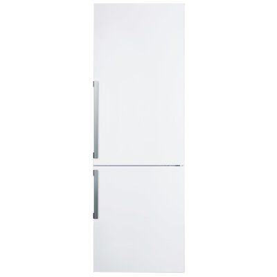 Summit Thin Line Series 24 in. 11.3 cu. ft. Counter Depth Bottom Freezer Refrigerator - White | FFBF241W