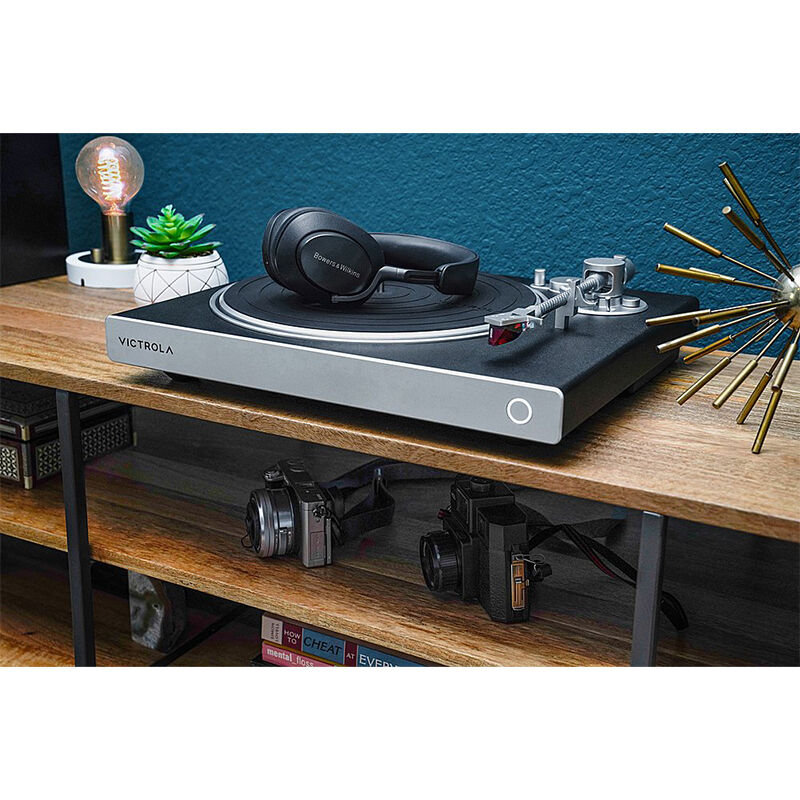 Victrola Hi-Res Carbon Turntable - Black/Silver, , hires