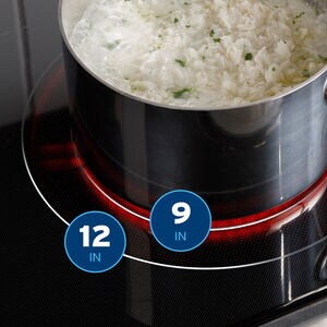 GE 30 in. 5.3 cu. ft. Smart Air Fry Standard Convection Slide-In Electric Range with Radiant Burners - White, White, hires