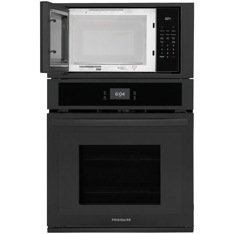 Frigidaire 27 in. 5.4 cu. ft. Electric Microwave/Wall Oven Combo with Standard Convection - Black, Black, hires