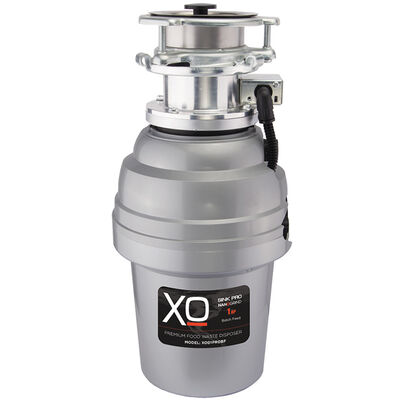 XO 1 HP Batch Feed Waste Disposer with 3 Bolt Mount, 2500 RPM, Anti-Jam & Noise Reducing Insulation - Stainless Steel | XOD1PROBF