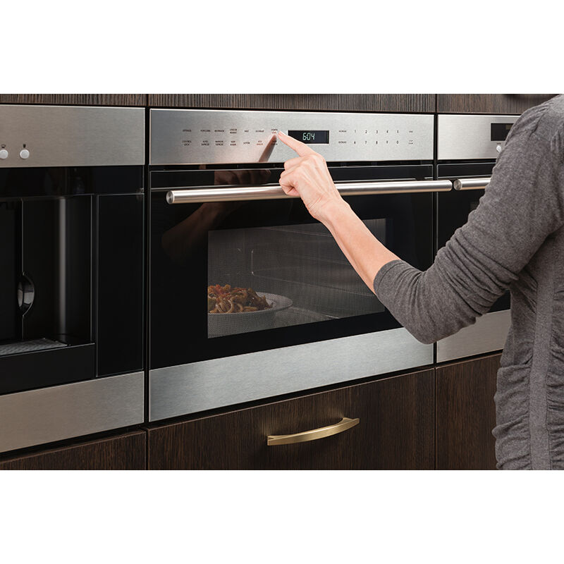 Wolf E Series 24 in. 1.6 cu. ft. 900W Built-In Microwave with Convection & Sensor Cooking - Stainless Steel, , hires