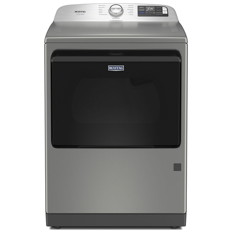 Maytag Pet Pro 27 in. 7.4 cu. ft. Smart Gas Dryer with Sensor Dry, Sanitize & Steam Cycle - Classic SIlver, Classic Silver, hires