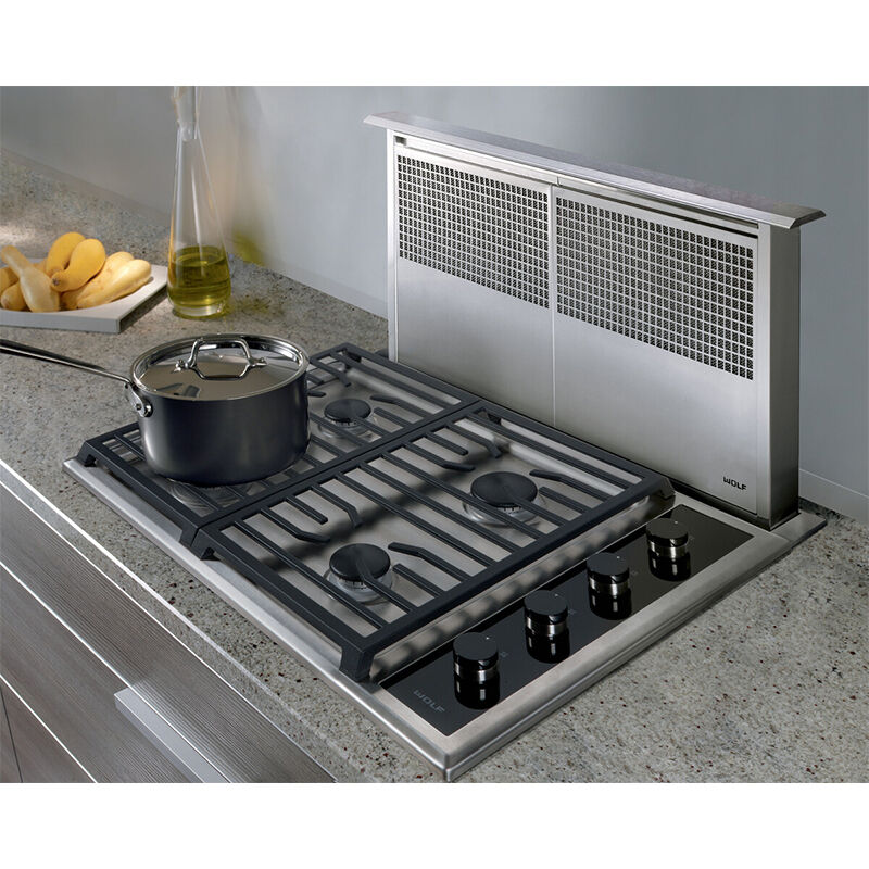 Wolf 30 in. Convertible Downdraft with 3 Fan Speeds - Stainless Steel, , hires