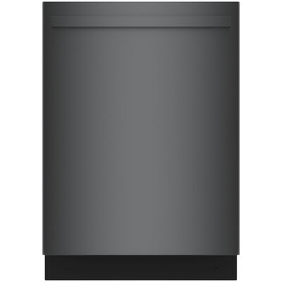 Bosch 800 Series 24 in. Smart Built-In Dishwasher with Top Control, 42 dBA Sound Level, 16 Place Settings, 8 Wash Cycles & Sanitize Cycle - Black Stainless | SHX78CM4N