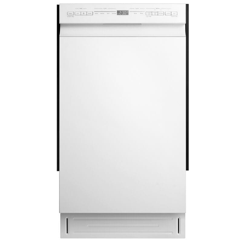 Midea 18 in. Front Control Dishwasher with 52 dBA Sound Level & Pocket Handle - White, , hires