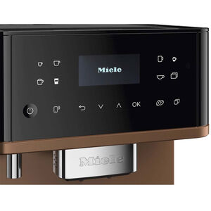 Miele CM 6360 MilkPerfection Countertop Coffee Machine with WiFi Connect, Aromatic System, OneTouch for 2 Convenient Cleaning & Maintenance Programs -Obsidian Black with Bronze Front Plate, Black, hires