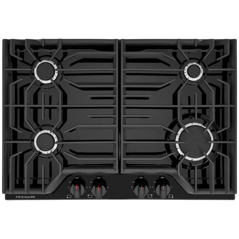 Frigidaire 30 in. Gas Cooktop with 4 Sealed Burners - Black, Black, hires