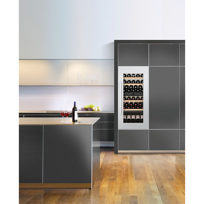 Liebherr 22 in. Built-in Wine Cabinet with Wood Racks, Dual Temperature Zones & 48 Bottle Capacity - Custom Panel Ready, , hires