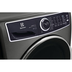 Electrolux 600 Series 27 in. 4.5 cu. ft. Stackable Front Load Washer with Perfect Steam, LuxCare Plus Wash System & SmartBoost -Titanium, Titanium, hires