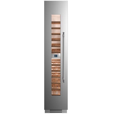 Bertazzoni 18 in. Built-In Wine Cooler with 52 Bottle Capacity, Dual Temperature Zone & Digital Control - Stainless Steel | REF18WCPIXL2