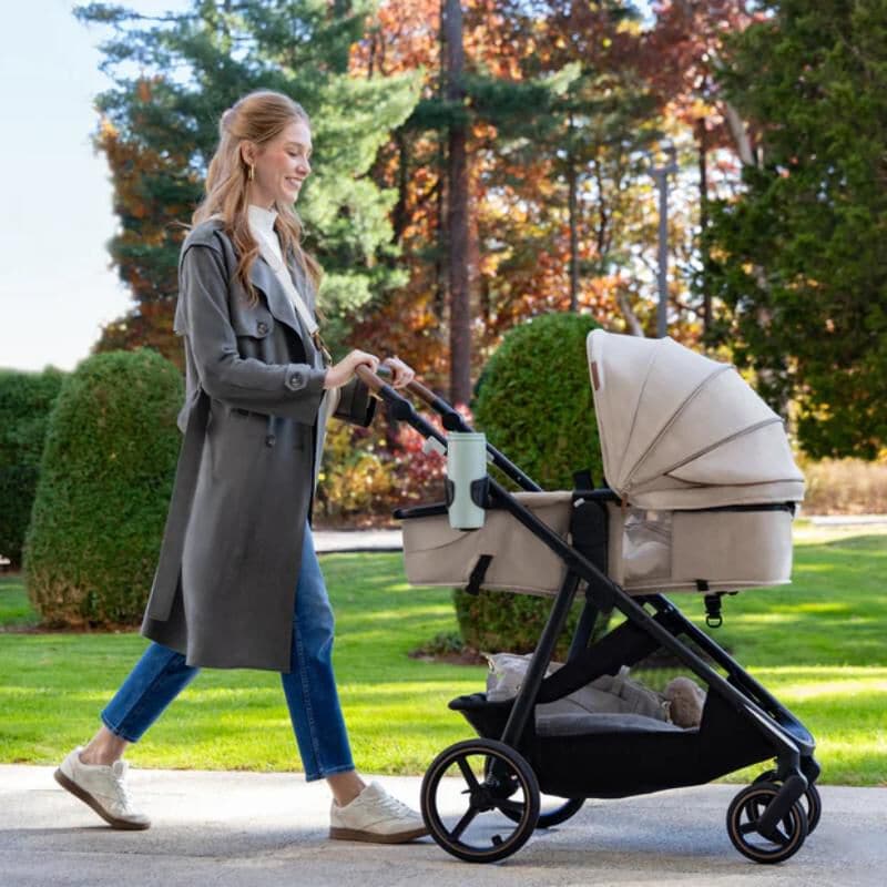 Evenflo Shyft Intuiti+ Stroller with Green & Gentle Fabric - Quartz, , hires