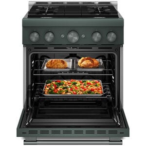 KitchenAid Commercial-Style 30 in. 4.1 cu. ft. Air-Fry True European Convection Gas Range with 4 Sealed Burners - Juniper, , hires