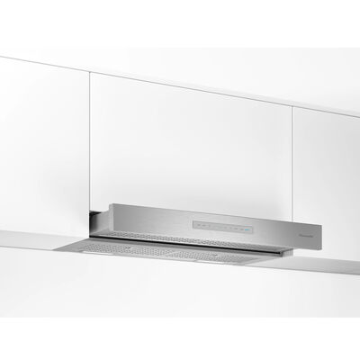 Thermador Masterpiece Series 30 in. Slide-Out Style Range Hood with 4 Speed Settings, 600 CFM, Convertible Venting & 2 LED Lights - Stainless Steel | HMDW30WS