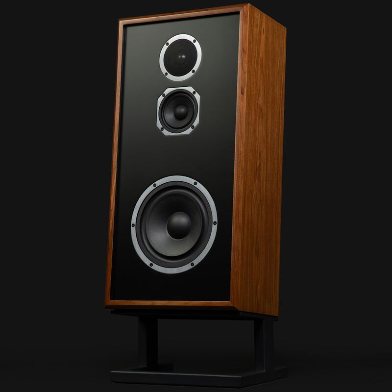 KLH Model Four 8" Three-Way Acoustic Suspension Loudspeaker System - English Walnut, , hires