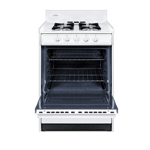 Summit 24 in. 2.9 cu. ft. Gas Range with Open Burners - White, , hires